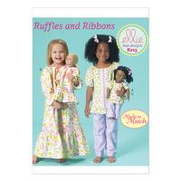 Kwik Sew Girls 18in Dolls Top Gown and Pants 386572