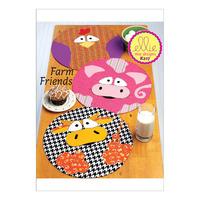 Kwik Sew Circular Farm Animal Placemats 386607