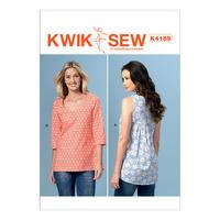 Kwik Sew Misses Gathered Back Tops 386631