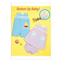 Kwik Sew Infants Buttoned Overalls Dress and Panties 386642