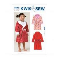 Kwik Sew Toddlers Sewing Pattern 3509 Dressing Gowns