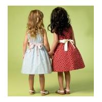Kwik Sew Childrens Sewing Pattern 4038 Girls' Dresses with Side Ties
