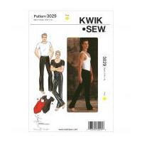 Kwik Sew Men's Sewing Pattern 3029 Dancewear Pants, Top & Leotards