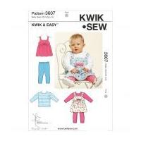 Kwik Sew Baby Easy Sewing Pattern 3607 Tops & Leggings