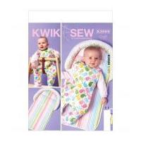 Kwik Sew Baby Easy Sewing Pattern 3969 Infants Bib & Pad