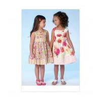 Kwik Sew Girls Sewing Pattern 4096 Sleeveless Dresses with Side Ties