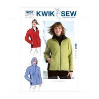 kwik sew ladies sewing pattern 3297 jackets fleeces