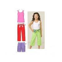 kwik sew childrens easy sewing pattern 3519 pants shorts tops