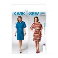 kwik sew ladies easy sewing pattern 3956 loose fitting dresses with be ...