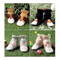 Kwik Sew Childrens Easy Sewing Pattern 4090 Novelty Slipper Boots