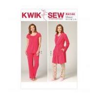 Kwik Sew Ladies Sewing Pattern 4144 Loose Fit Tops & Pull On Pants