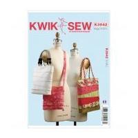 Kwik Sew Accessories Sewing Pattern 3942 Asymmetric Tier Bags