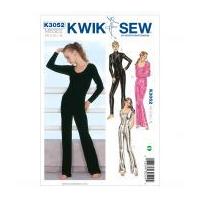 Kwik Sew Ladies Dancewear Sewing Pattern 3052 Full Body Leotards