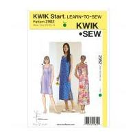 Kwik Sew Ladies Easy Sewing Pattern 2982 Learn to Sew Dresses