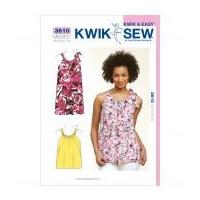 kwik sew ladies sewing pattern 3610 summer top dress