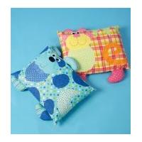 Kwik Sew Childrens Ellie Mae Easy Sewing Pattern 0171 Novelty Animal Cushions