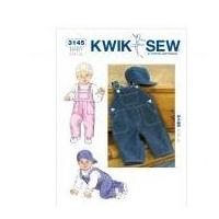 kwik sew baby sewing pattern 3145 dungarees hats