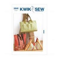 Kwik Sew Accessories Sewing Pattern 3545 Totes & Hand Bags