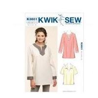 Kwik Sew Ladies Easy Sewing Pattern 3601 Pullover Tops & Tunics
