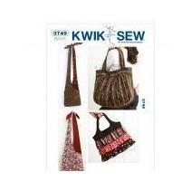 Kwik Sew Accessories Easy Sewing Pattern 3749 Fashion Hand Bags