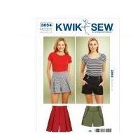 Kwik Sew Ladies Sewing Pattern 3854 Fitted Shorts