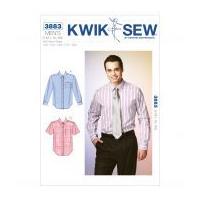 Kwik Sew Men's Sewing Pattern 3883 Short & Long Sleeve Shirts