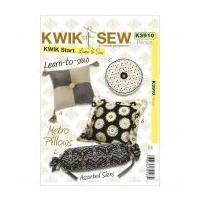 Kwik Sew Home Decor Easy Learn to Sew Sewing Pattern 3910 Metro Cushions