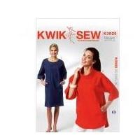 Kwik Sew Ladies Sewing Pattern 3928 Dolman Sleeve Dress & Top