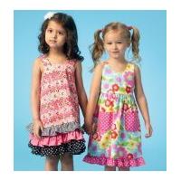Kwik Sew Girls & Dolls Sewing Pattern 4039 Matching Dresses