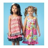 kwik sew girls dolls sewing pattern 4039 matching dresses