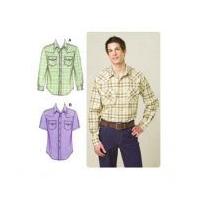 Kwik Sew Men's Sewing Pattern 3506 Long & Short Sleeve Shirts