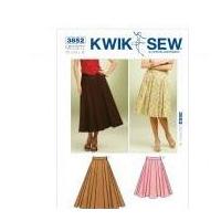 kwik sew ladies sewing pattern 3852 full flared skirts