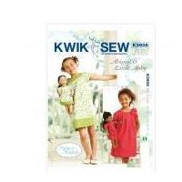 Kwik Sew Childrens & Dolls Sewing Pattern 3905 Matching Summer Dresses