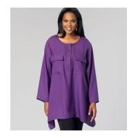 Kwik Sew Ladies Easy Sewing Pattern 4074 Loose Fit Pullover Tops