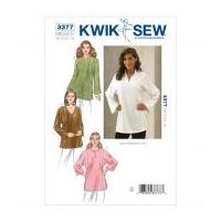 Kwik Sew Ladies Easy Sewing Pattern 3377 Loose Fit Tunic Tops