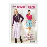 Kwik Sew Ladies Sewing Pattern 3914 Pretty Pleated Skirts