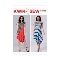 Kwik Sew Ladies Easy Sewing Pattern 4173 Diagonal Seam Dresses