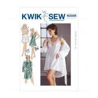 Kwik Sew Ladies Sewing Pattern 2325 Sleepwear, Chemise, Robe & Panties