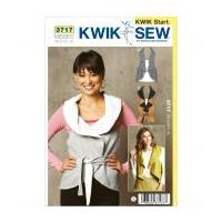 Kwik Sew Ladies Easy Learn to Sew Sewing Pattern 3717 Waistcoat Tops