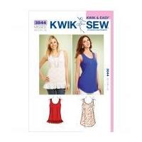 kwik sew ladies easy sewing pattern 3844 summer tops