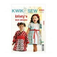Kwik Sew Toddlers Sewing Pattern 3921 Girls Fancy Dresses