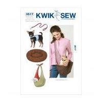 Kwik Sew Pets Sewing Pattern 3517 Harness, Leash, Bed & Carrier