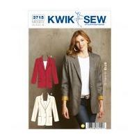Kwik Sew Ladies Sewing Pattern 3715 Lined Blazer Jackets