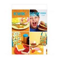 Kwik Sew Childrens Easy Sewing Pattern 3964 Play Food Toys