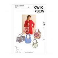 Kwik Sew Accessories Easy Sewing Pattern 3171 Fashion Totes & Hand Bags