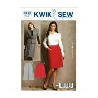 kwik sew ladies sewing pattern 3728 a line skirts