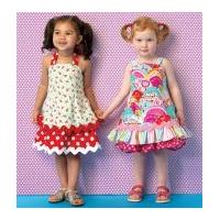 Kwik Sew Toddler's Ellie Mae Sewing Pattern 0175 Fancy Dresses