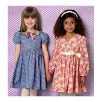 Kwik Sew Childrens Ellie Mae Sewing Pattern 0190 Gathered Dresses