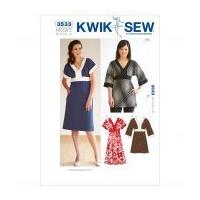 Kwik Sew Ladies Sewing Pattern 3533 Tunic Top & Dress