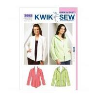 Kwik Sew Ladies Sewing Pattern 3693 Casual Jackets